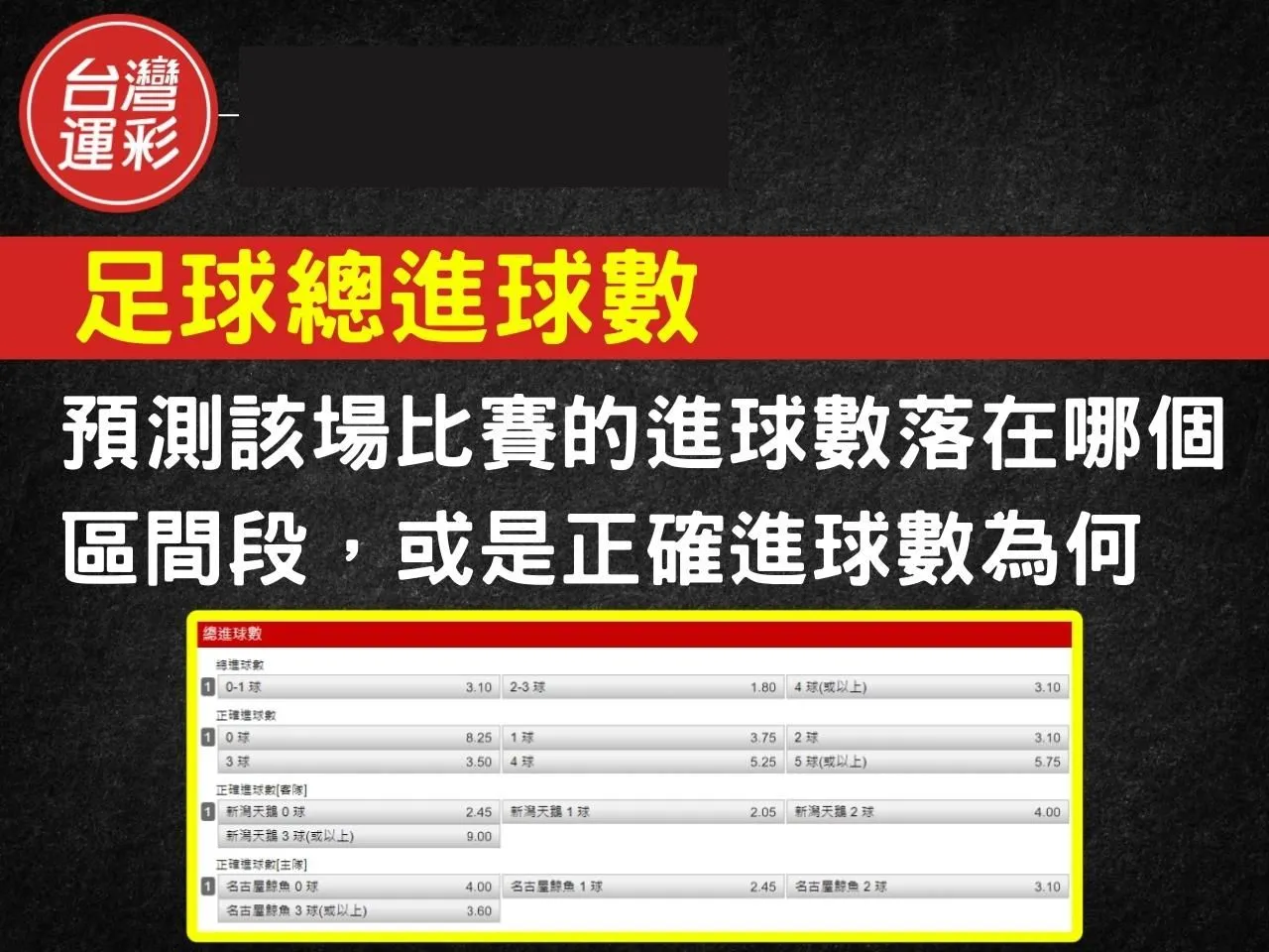 足球運彩玩法