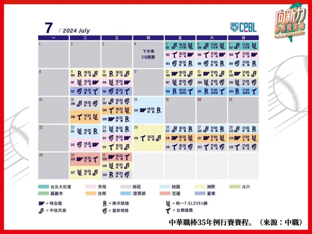 中職開幕 中職2024 2024中職 中華職棒