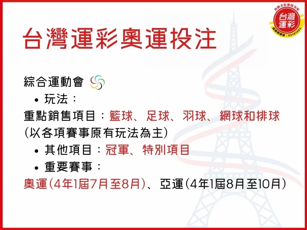 台灣運彩奧運 巴黎奧運 奧運選手 2024巴黎奧運