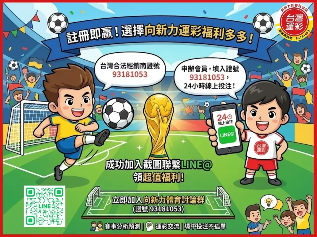 世界盃分組 世界盃抽籤 世界盃小組賽 2026世界盃賽程 2026世界盃48隊名單 線上運彩投注 向新力運彩
